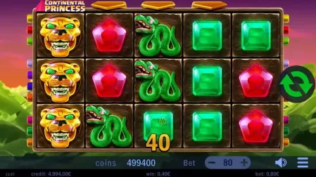 Continental Princess slot screenshot 2