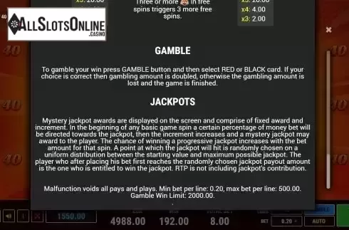 Paytable 3