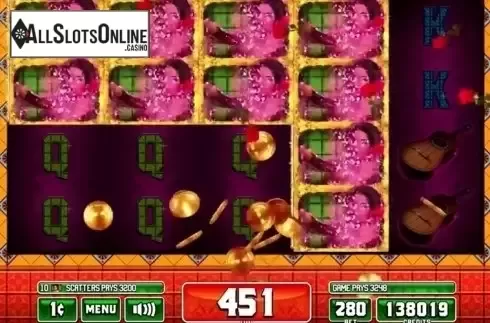 Win screen. Dance De Los Toros from Incredible Technologies