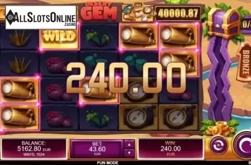 Win Screen. Desert Gem from Kalamba Games
