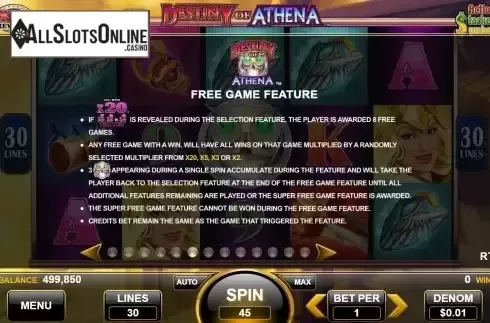 Free Games screen
