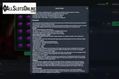 Game Rules screen 2
