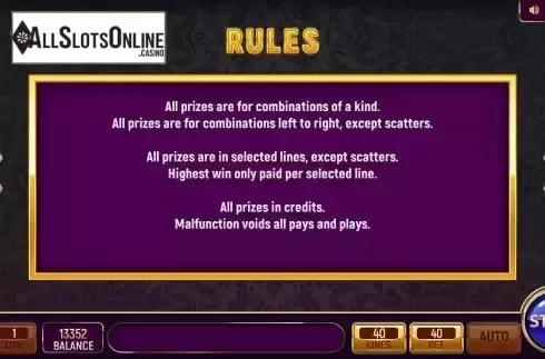 Rules Screen