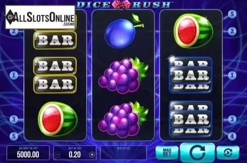 Reel Screen. Dice Rush from SYNOT