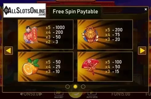 FS paytable screen 2
