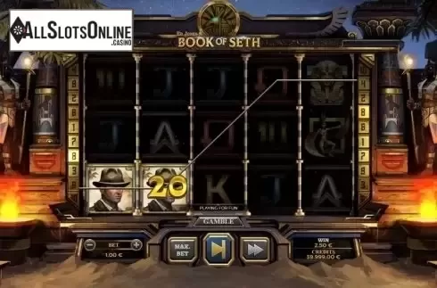 Win Screen 1. Ed Jones & Book of Seth from Spinmatic