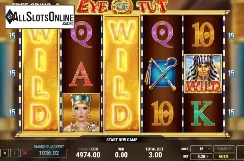 Free spins screen