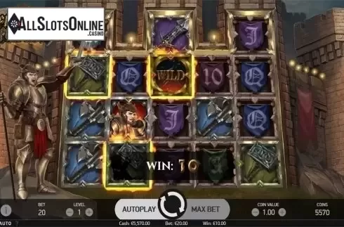 Wild win screen 3. Fire Siege Fortress from NetEnt