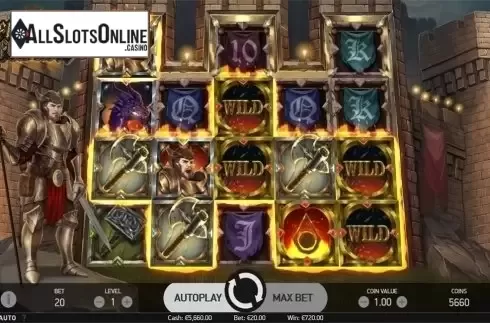 Wild win screen 2. Fire Siege Fortress from NetEnt