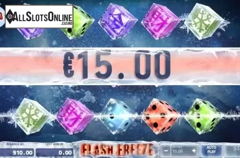 Win Screen. Flash Freeze from Air Dice