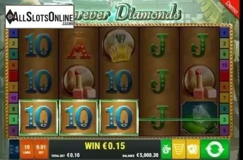 Win Sceen 1. Forever Diamonds from Gamomat