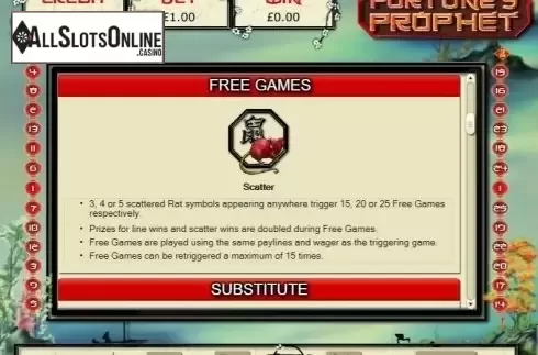 Free Games. Fortunes Prophet from Eyecon