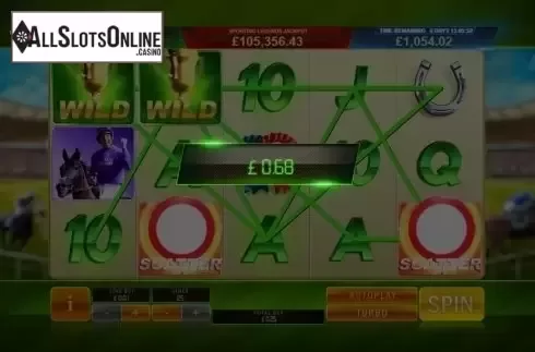 Low Win screen. Frankie Dettori: Sporting Legends from Playtech