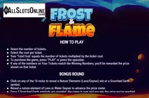 Game Rules screen