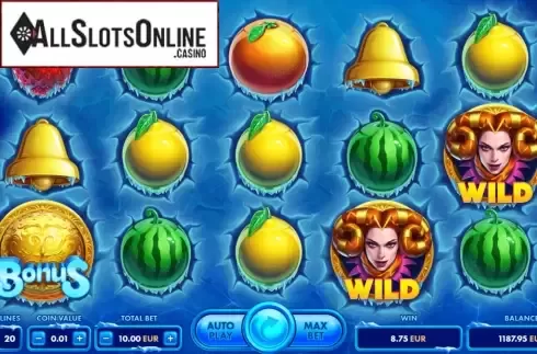 Reel Screen. Frosty Fruits from NetGame