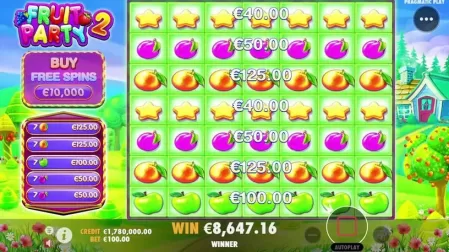 Fruit Party 2 slot screenshot 2