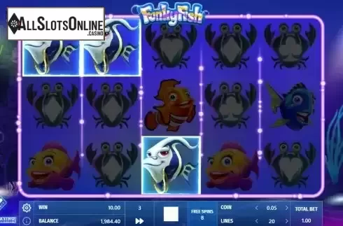 Free Spins screen