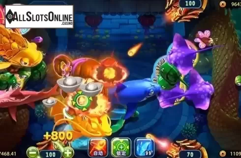 Game Screen. Fuwa Fishing from Microgaming