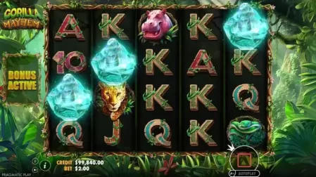 Gorilla Mayhem slot screenshot 2