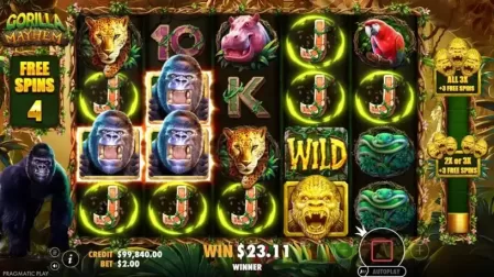Gorilla Mayhem slot screenshot 5
