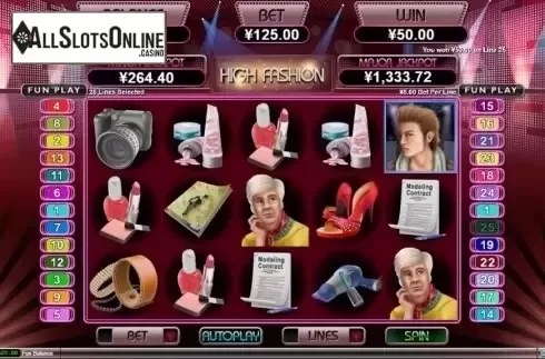 Win Screen. High Fashion from RTG