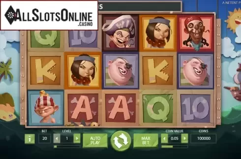 Screen2. Hook's Heroes from NetEnt