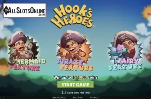 Screen3. Hook's Heroes from NetEnt