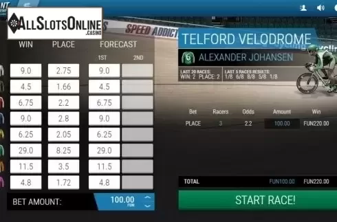 Game Screen 2. Instant Virtual Cycling from 1X2gaming
