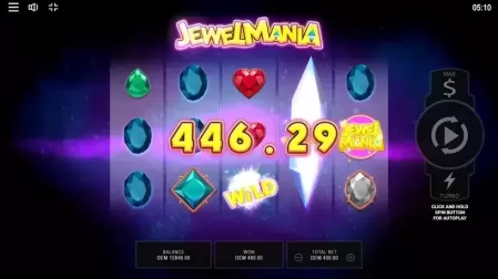 Jewel Mania slot screenshot 1