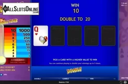 Gamble game screen. Joker Poker (Espresso Games) from Espresso Games