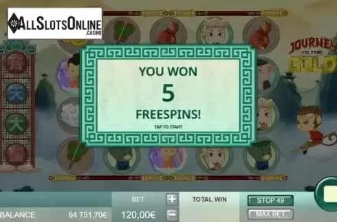 Free Spins. Journey To The Gold from Ganapati