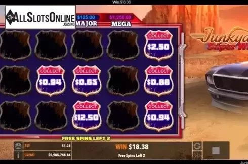 Bonus Game screen