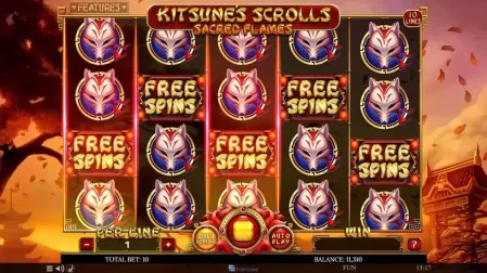 Kitsune’s Scrolls Sacred Flames slot screenshot 4