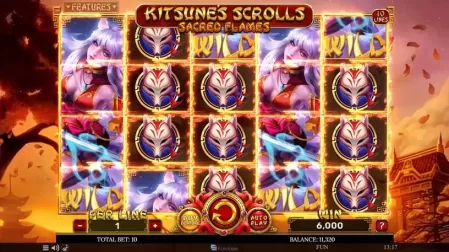 Kitsune’s Scrolls Sacred Flames slot screenshot 3