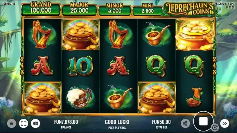 Leprechaun's Coins slot screenshot 3
