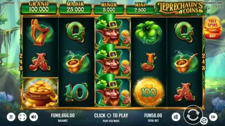 Leprechaun's Coins slot screenshot 1