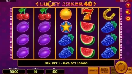 Lucky Joker 40 slot screenshot 1