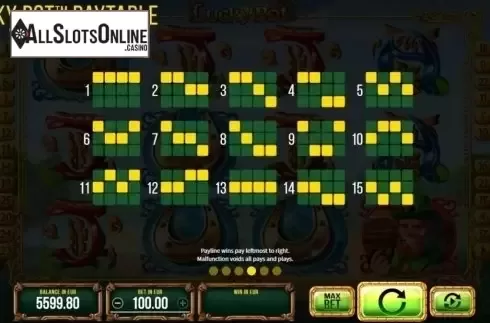 Paylines. Lucky Pot from SYNOT