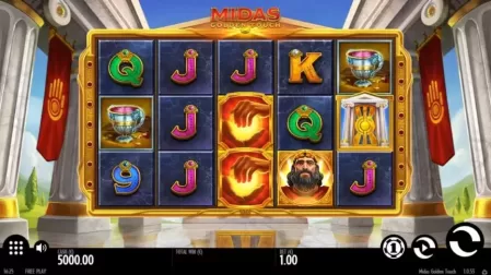 Midas Golden Touch slot screenshot 1