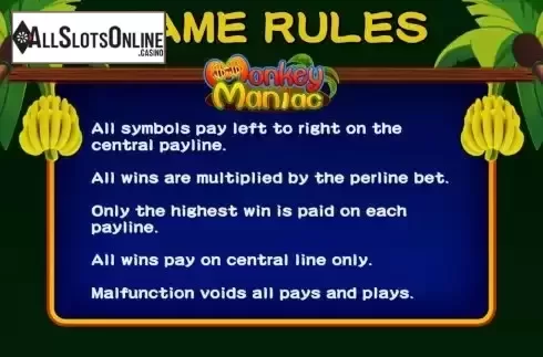 Game Rules screen