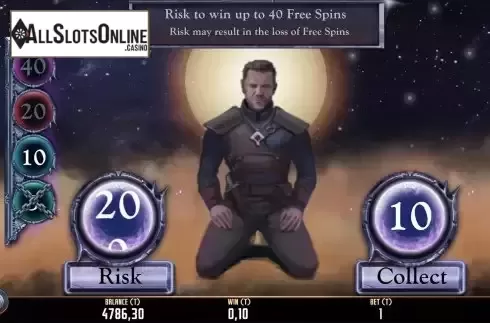 Free Spins Win Screen