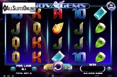 Reel Screen. Nova Gems from Spinomenal