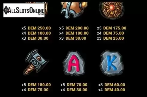 Paytable 2