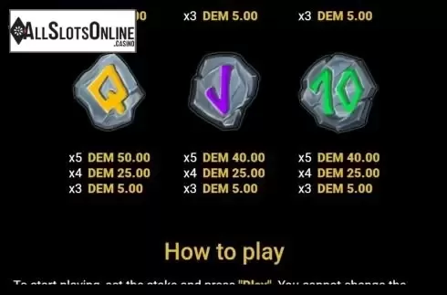 Paytable 3