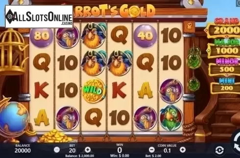 Reel Screen. Parrot's Gold from Pariplay