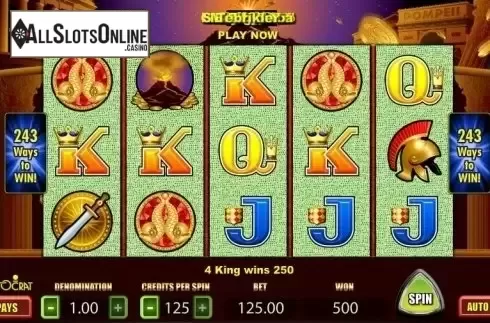 Paytable. Pompeii (Concept Gaming) from Concept Gaming