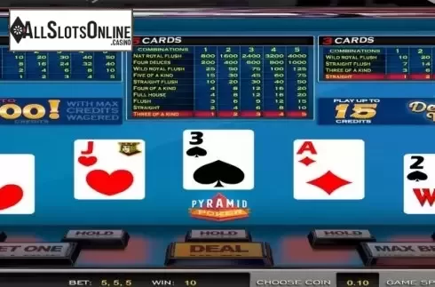 Win Screen. Pyramid Poker Deuces Wild (Nucleus Gaming) from Nucleus Gaming