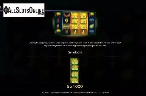 Wild feature screen