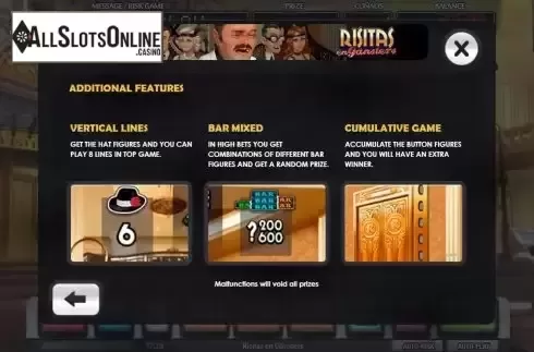 Additional feature screen