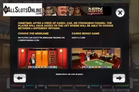 Mini game screen